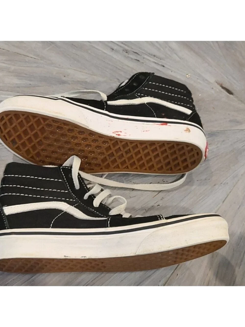 Vans old skool high top sneakers / runners blk & wht